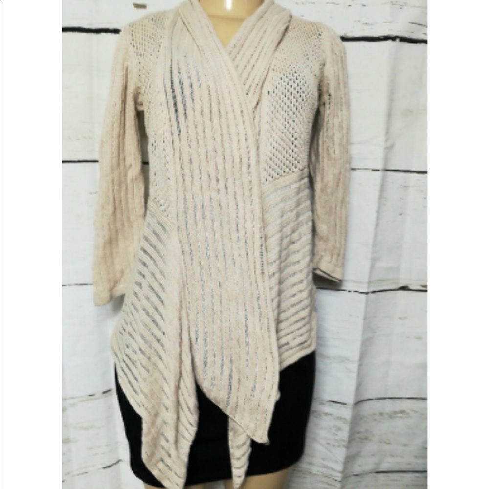 Belldini White open cardigan (L)
